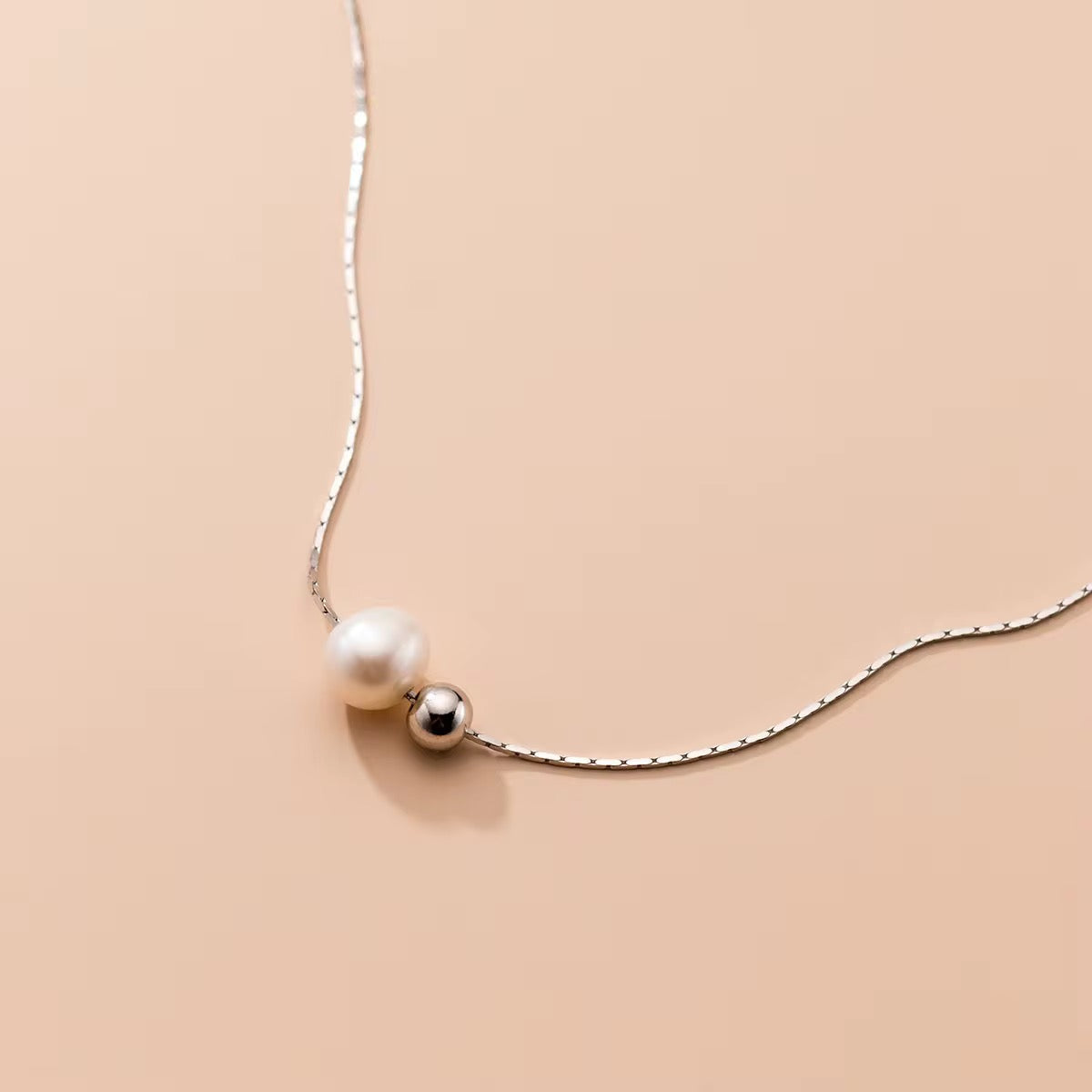 Freshwater Pearl and Silver necklace