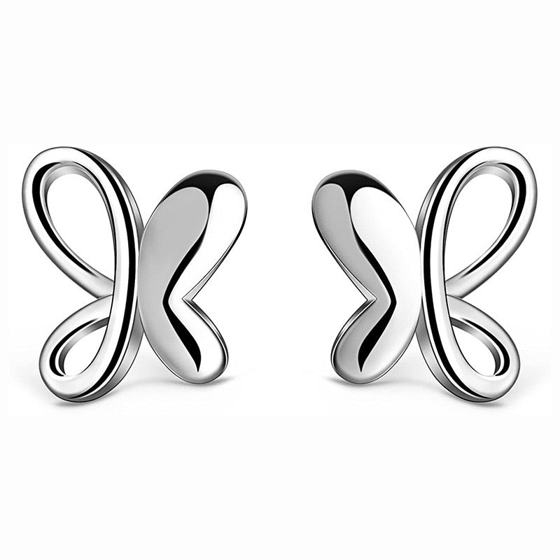 Abstract Butterfly Stud Earrings