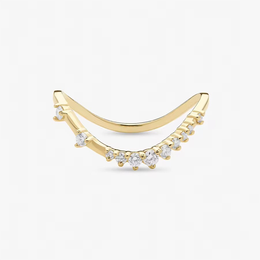 Wave Zirconia Ring