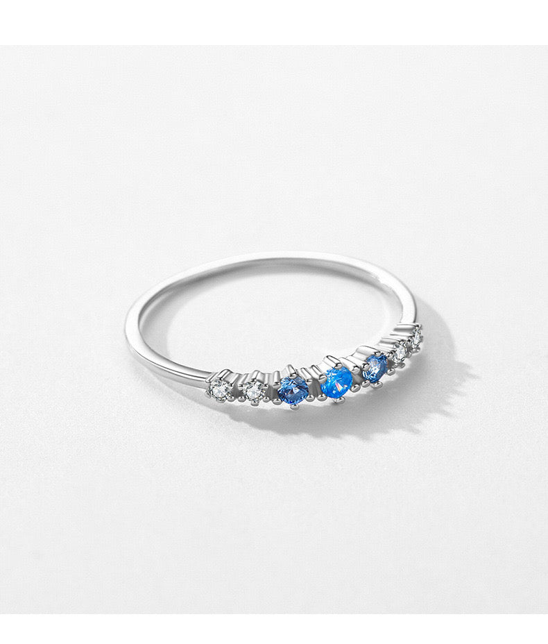 Blue Twinkling star ring